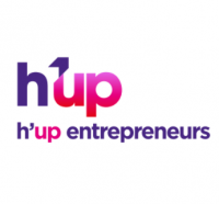 Logo et lien pour le site de H'up entrepreneurs